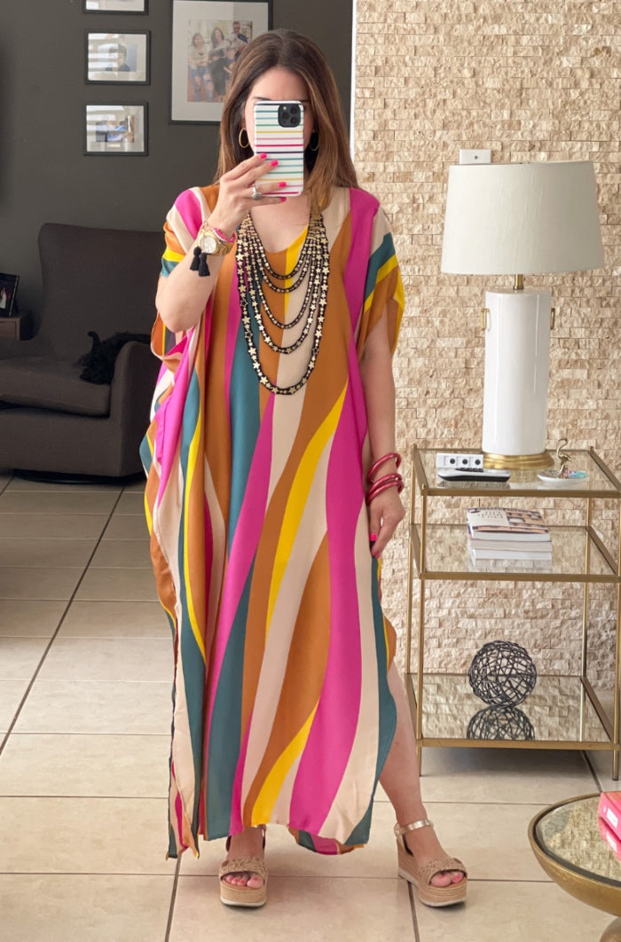 Midi caftan outlet dress